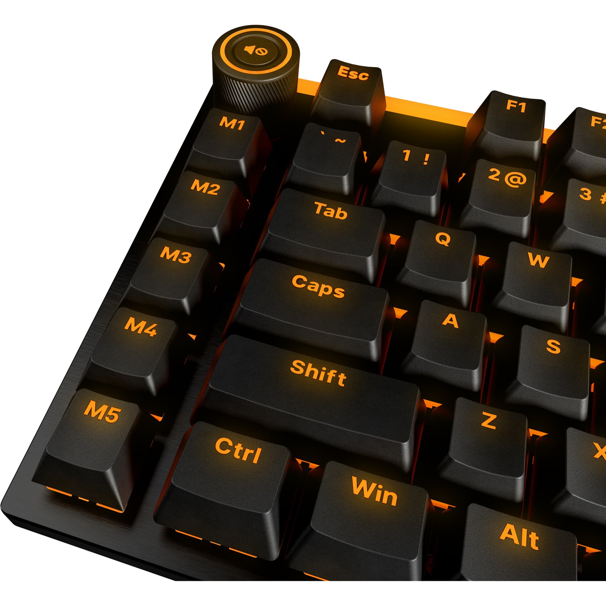 Silenzio! tastiera da gioco meccanica tattile silenziosa rgb con montaggio leggero (nera, layout us (qwerty), tattile silenziosa, 100%, argb, copritasti a doppio scatto pbt)