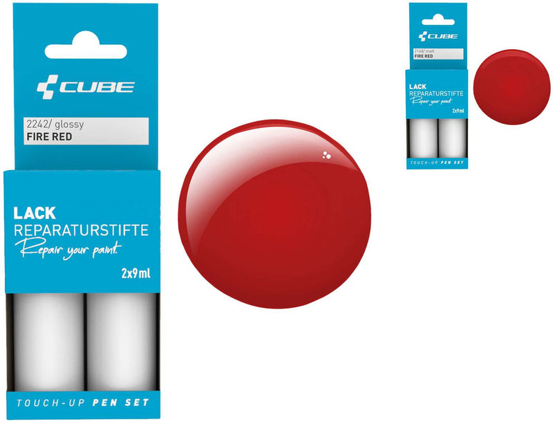 Set penna per ritocchi Cube rosso fuoco