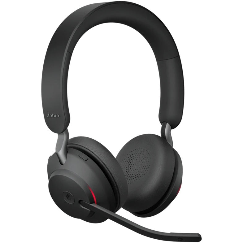 Jabra evolve2 65, auricolare stereo on-ear ms (nero, microsoft team, bluetooth)