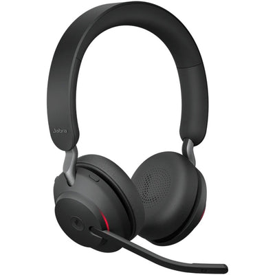 Jabra evolve2 65, auricolare stereo on-ear ms (nero, microsoft team, bluetooth)