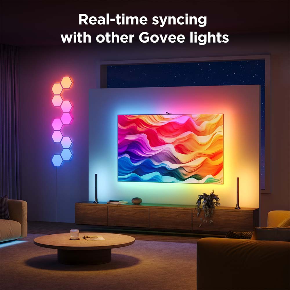 Govee envisual smart TV retroiluminación tira LED 3s (WiFi 2,4ghz, Bluetooth, para televisores de 55 a 65 pulgadas)