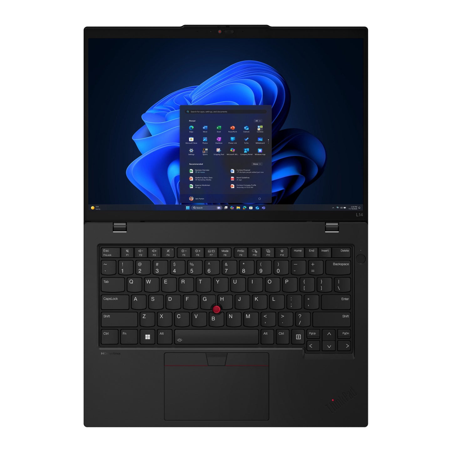 Lenovo thinkpad l14 gen 6 intel (21s6006tmh) 14 laptop (zwart | core ultra 5 225u | intel graphics | 16 gb | 512 gb ssd)