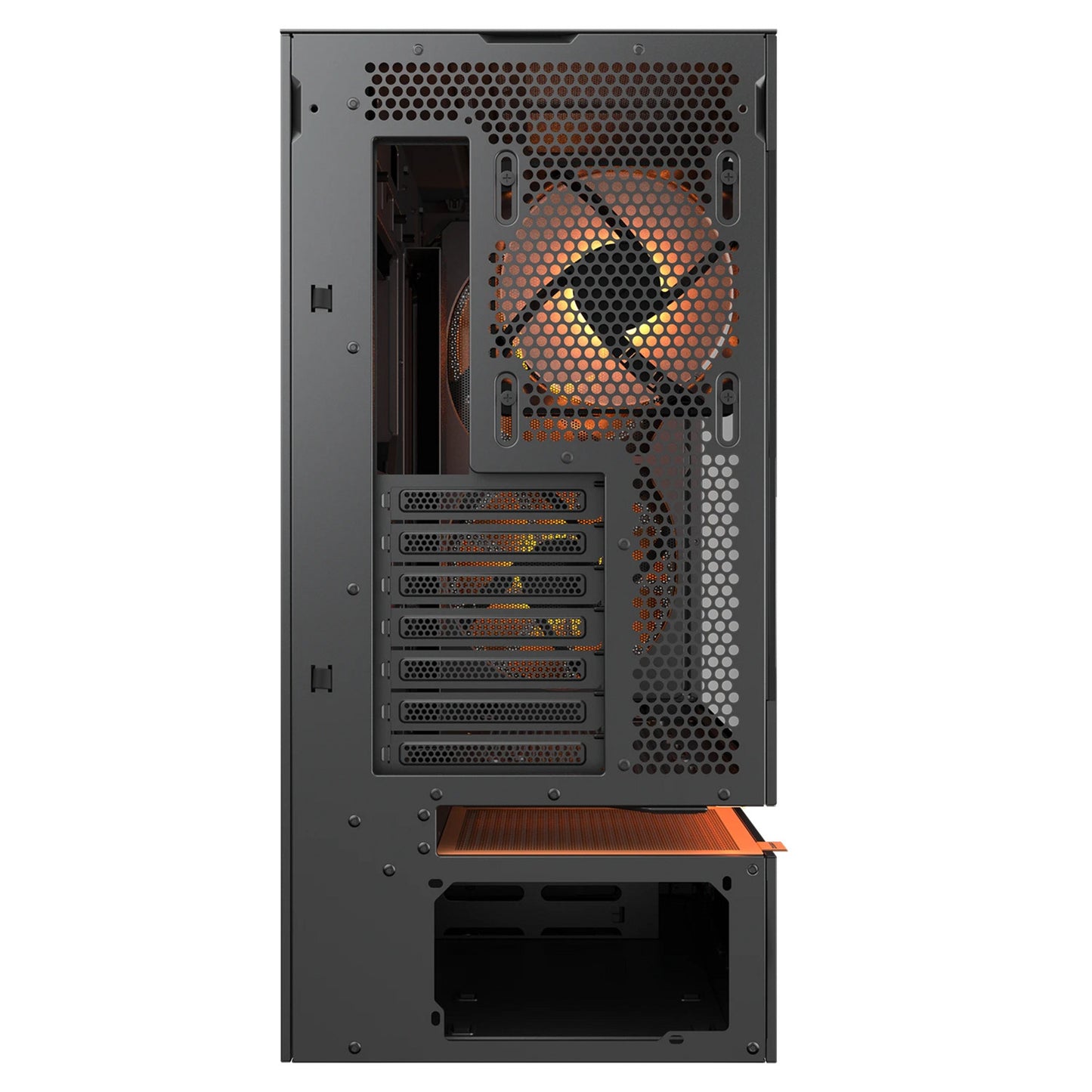 Custodia midi tower Cougar cfv235 mesh (nero | 2x USB-A | 1x USB-C | RGB | vetro temperato)