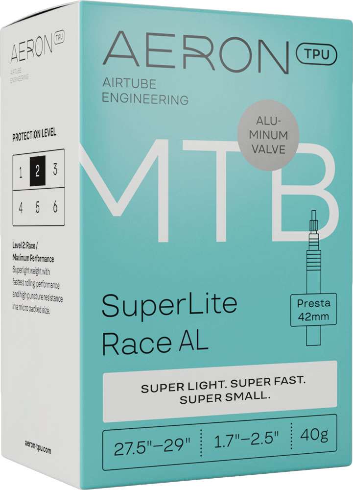 Cámara de aire aeron mtb superlite race 27.5 29 tpu