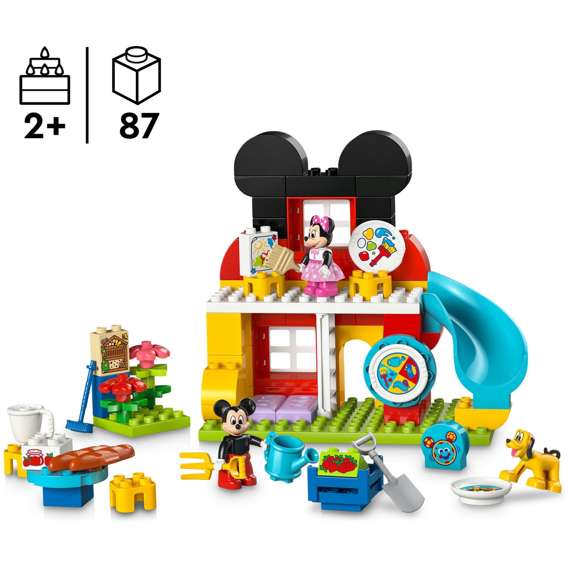 Lego duplo - mickey mouse clubhuis met minnie en pluto constructiespeelgoed (10465)