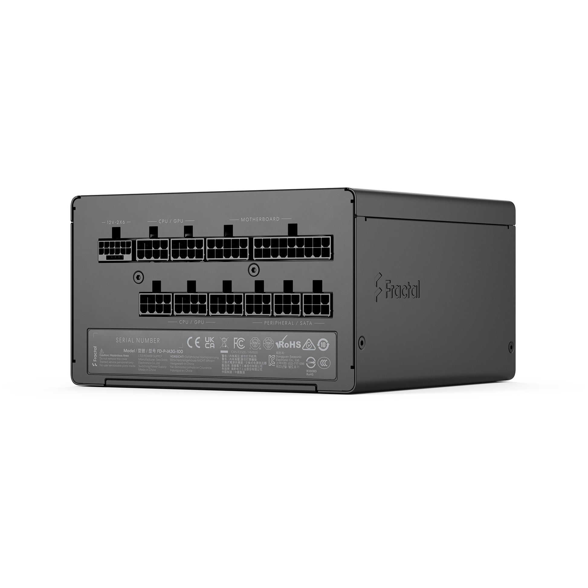Alimentatore modulare da 1000 watt Fractal design ion gold 3 (nero, 1x 12v-2x6, 3x pcie)