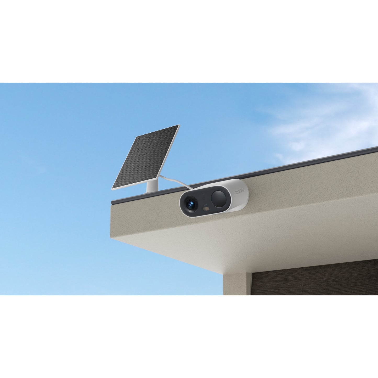 Telecamera di sicurezza kit a colori Imou cell go (bianca, 100% wireless, con pannello solare)