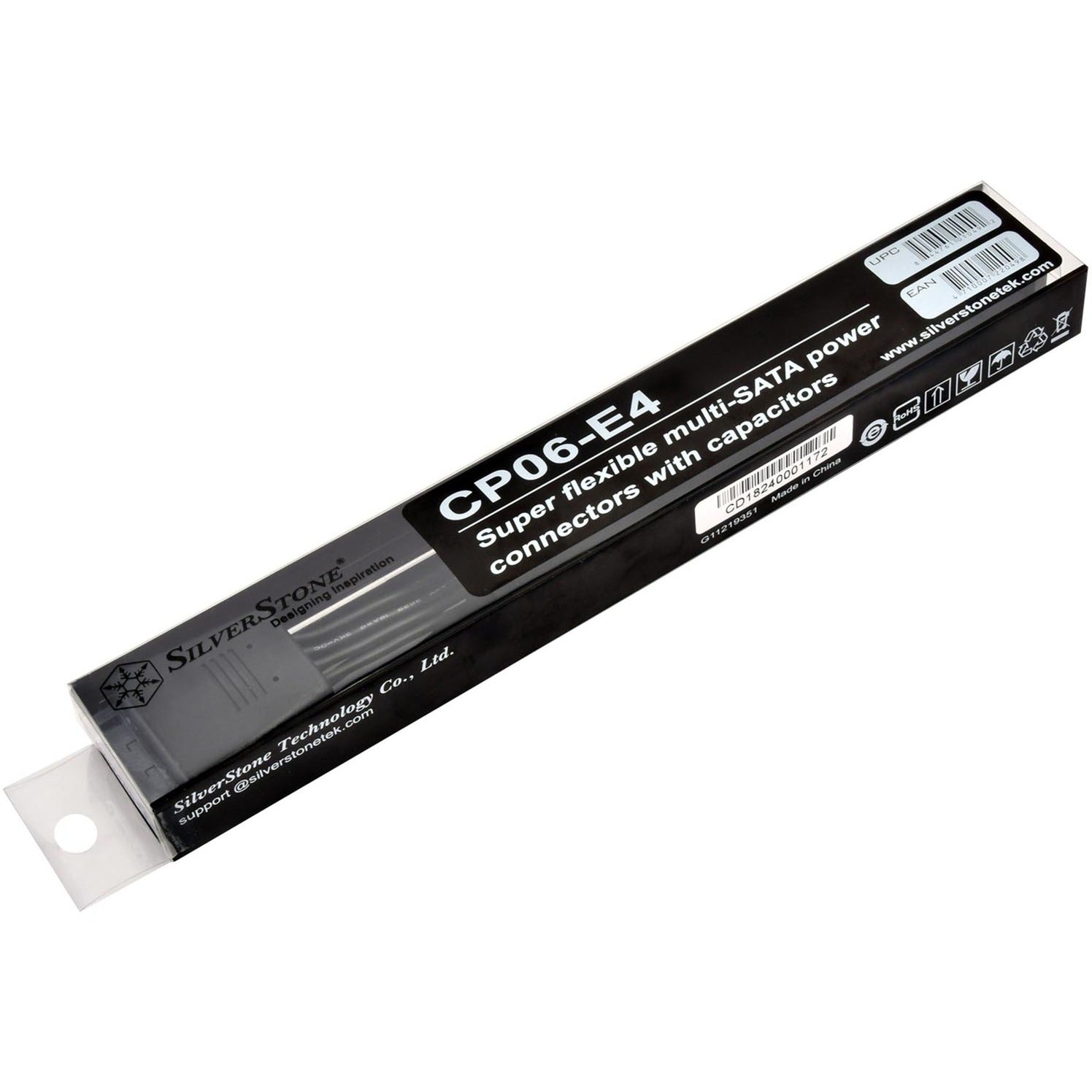 Silverstone SST-CP06-E4, 1x de 15 pines SATA> 4x de 15 pines SATA
