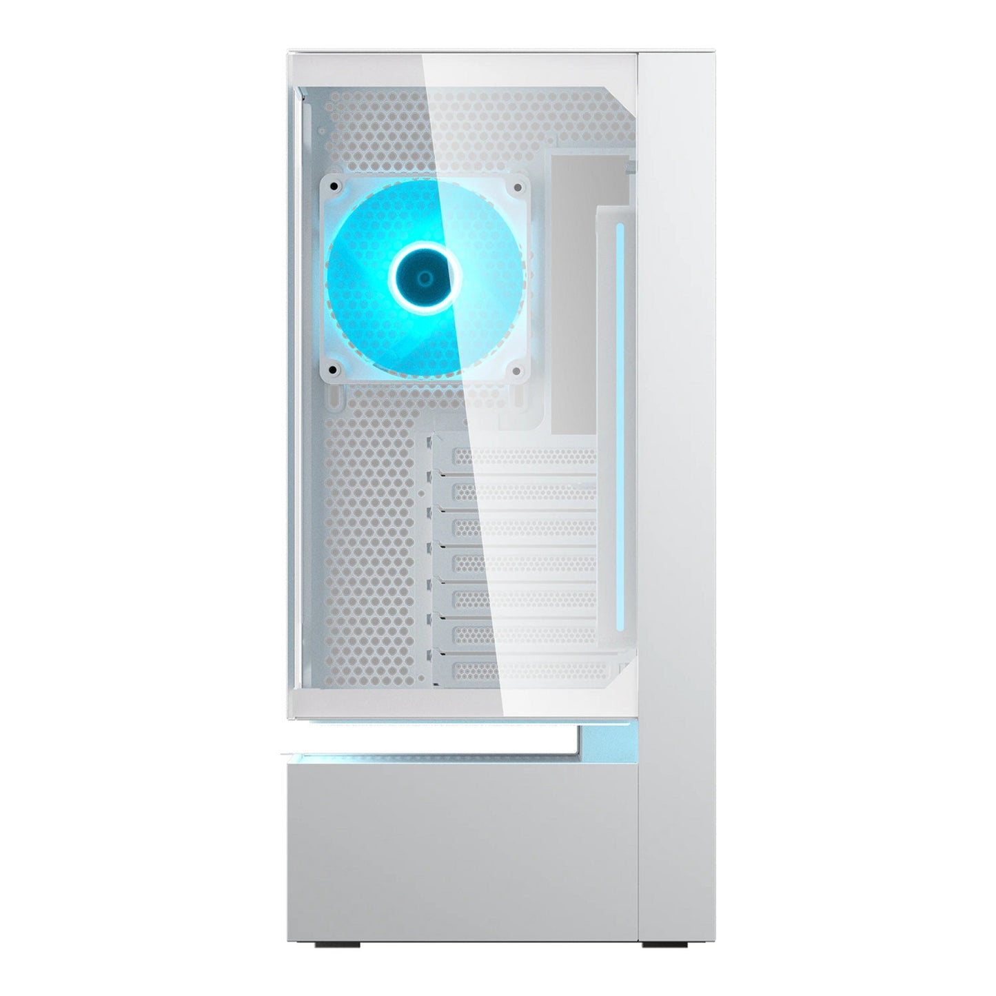 Custodia midi tower Cougar cfv235 (bianco | 2x USB-A | 1x USB-C | RGB | vetro temperato)