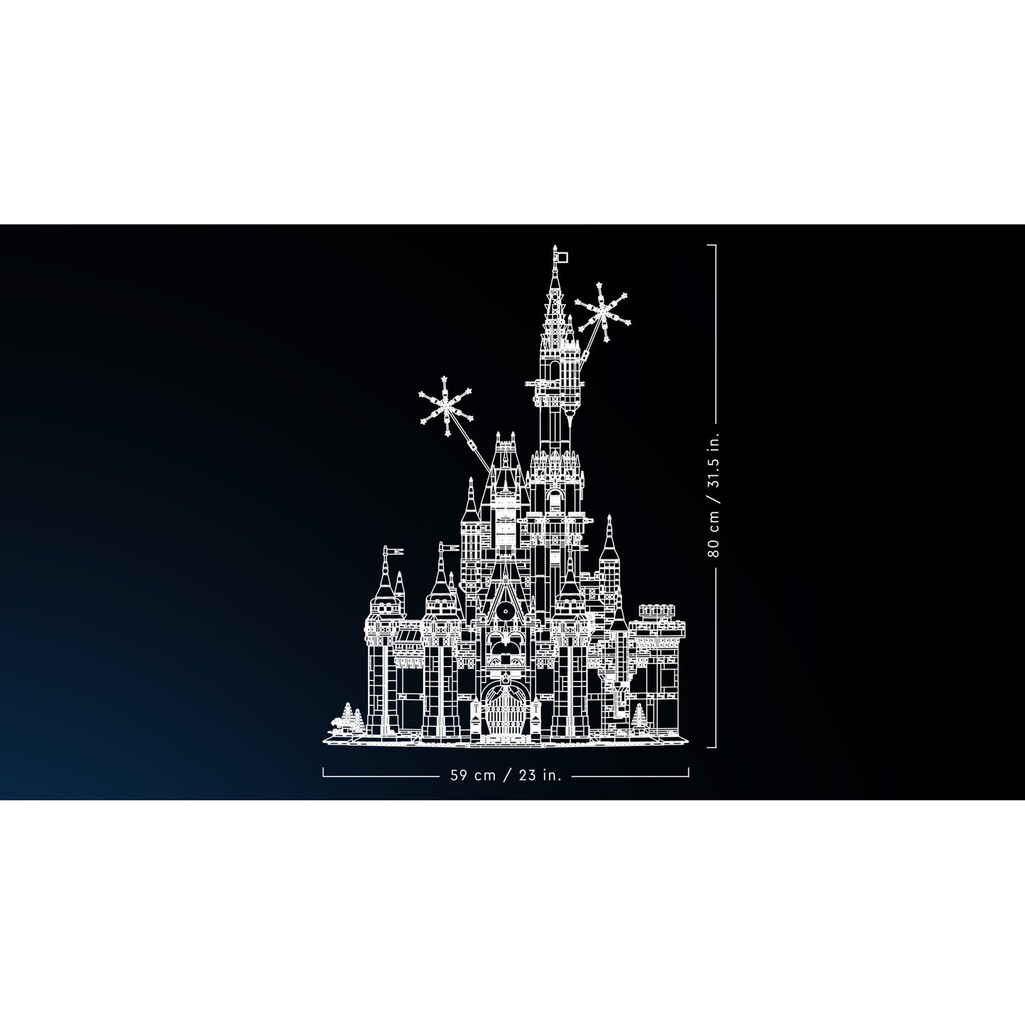 Lego disney - juguetes de construcción castillo disney (43222)