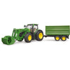 Bruder John Deere 7R 350 con caricatore anteriore e Transportaanha