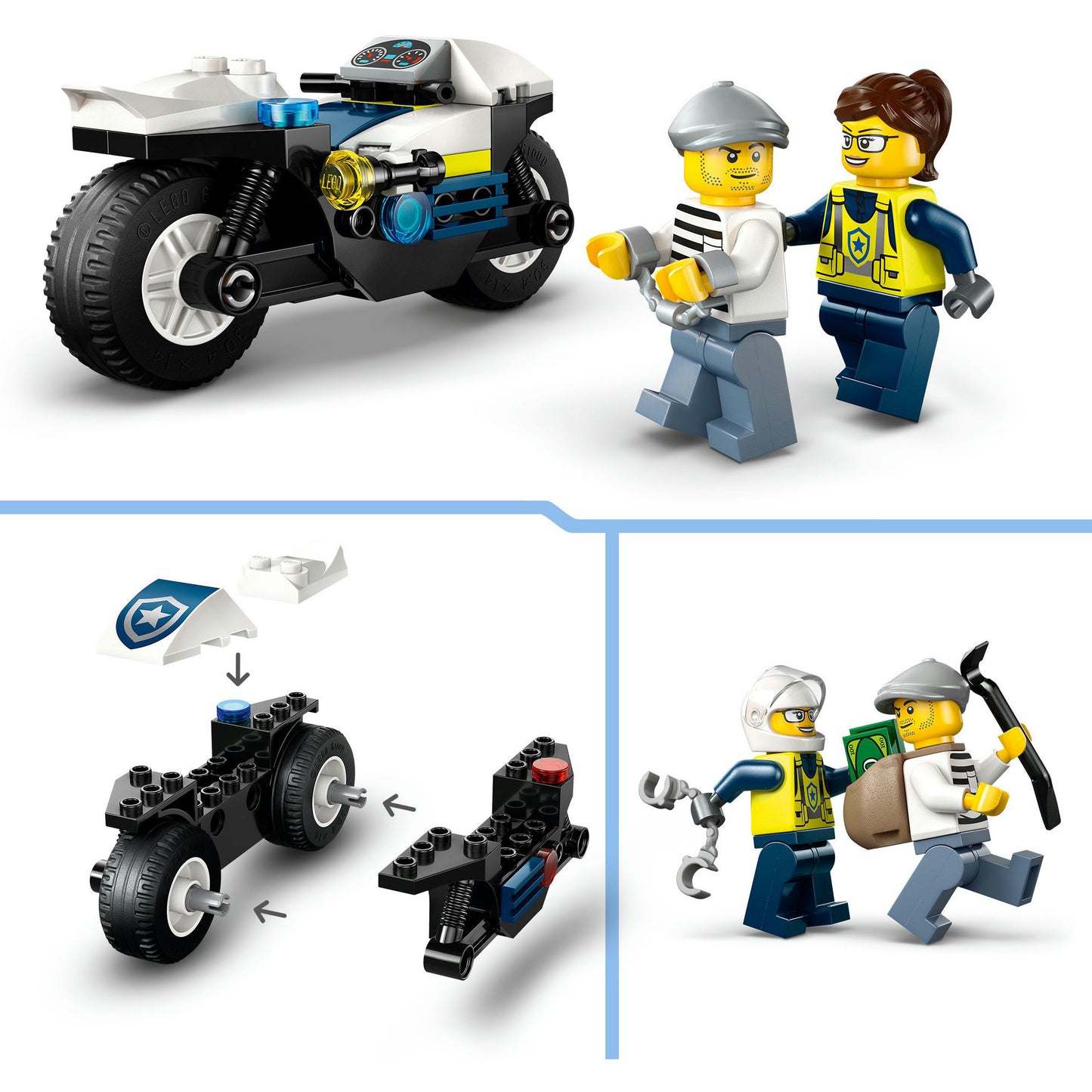 LEGO 60455 Policía de la ciudad de la ciudad del motor policial
