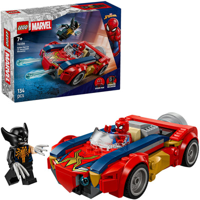 Lego Super Heroes 76336 L'auto Marvel Spider-Man contro Wolverine velenoso