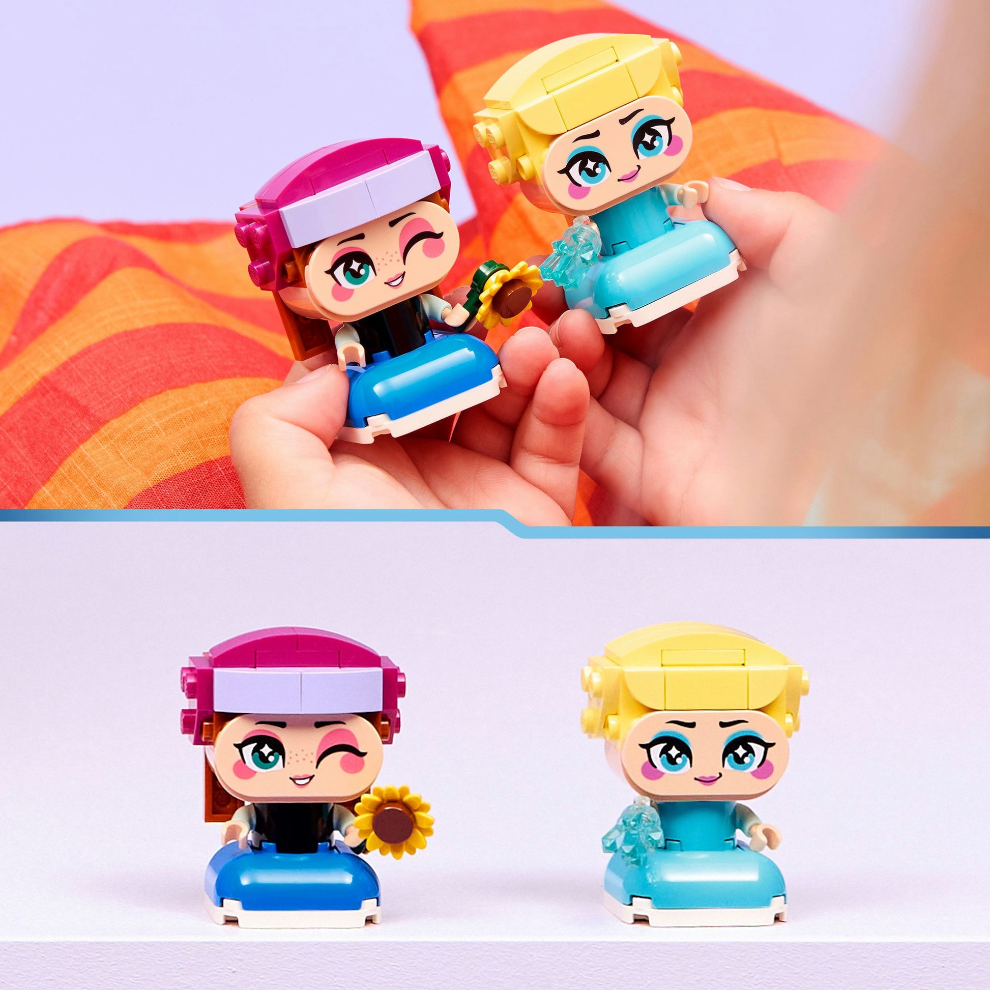Lego princesas disney 43284 mini anna y elsa | 2 piezas