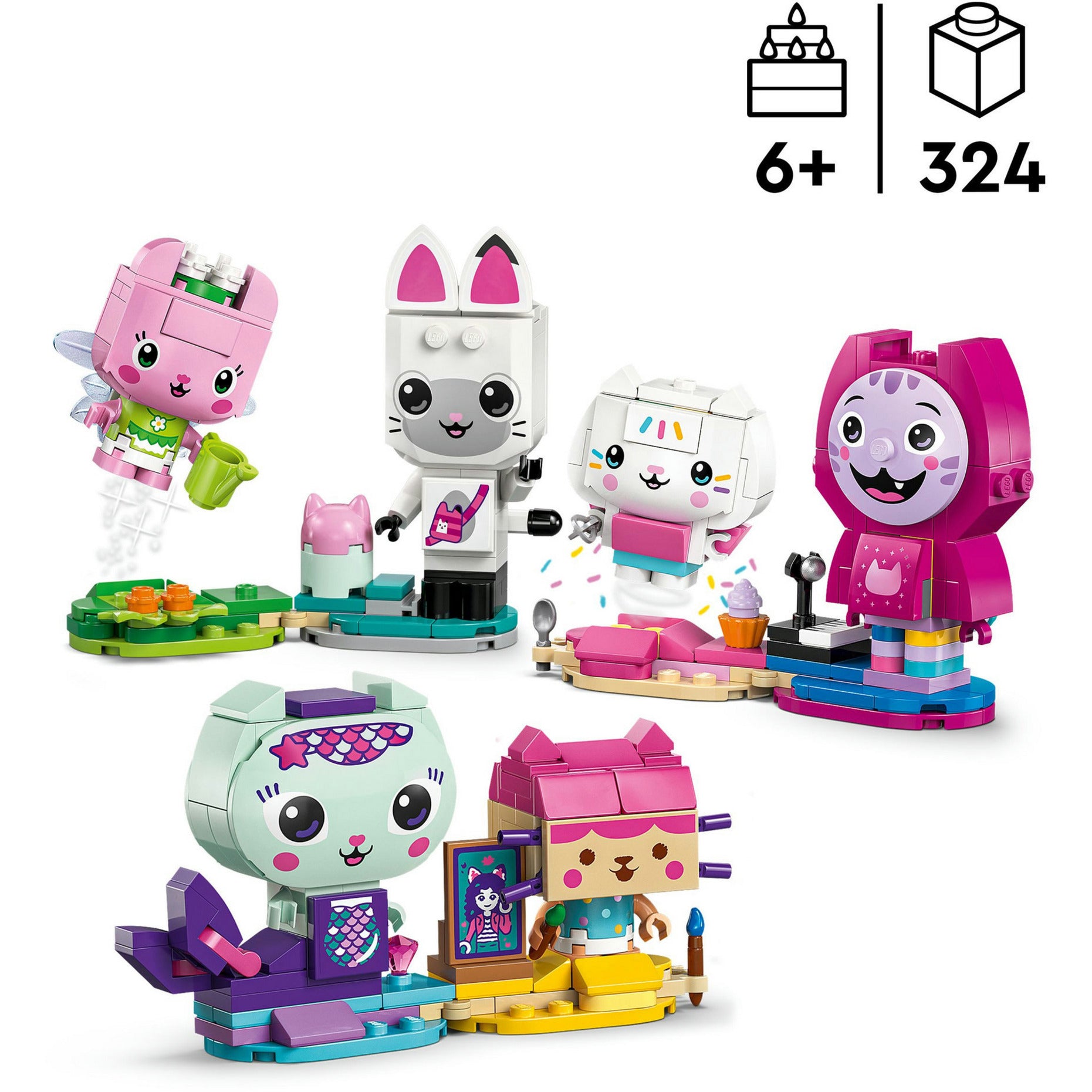 Lego Gabby's Dollhouse 11215 Gli amici gatti costruibili di Gabby