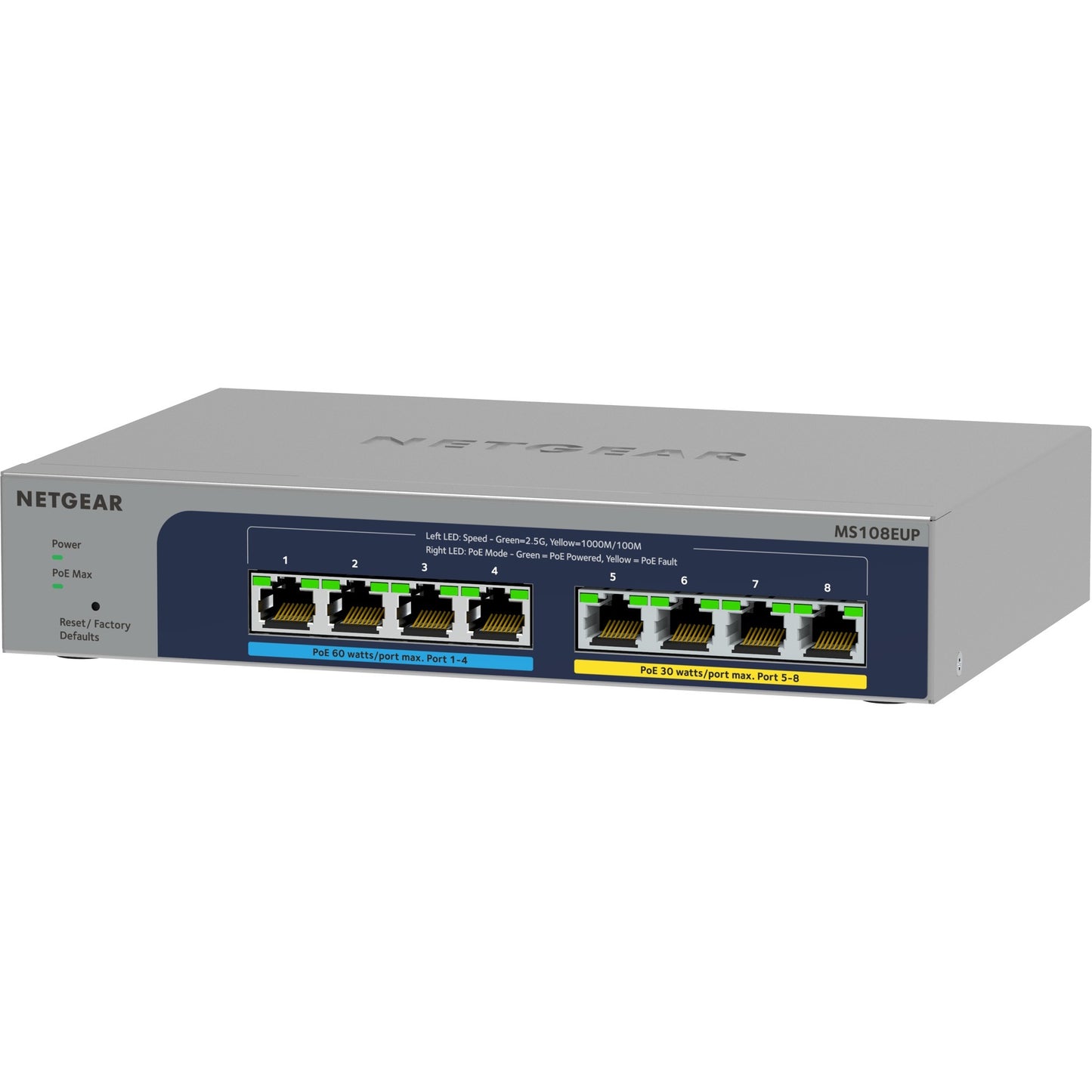 Netgear a 8 porte multi-gigabit (2,5 g) Ultra60 POE ++ Ethernet