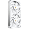Nzxt performance fan f280x rgb case fans (wit, 2 stuks, 280 x 140 x 30 mm, pwm)