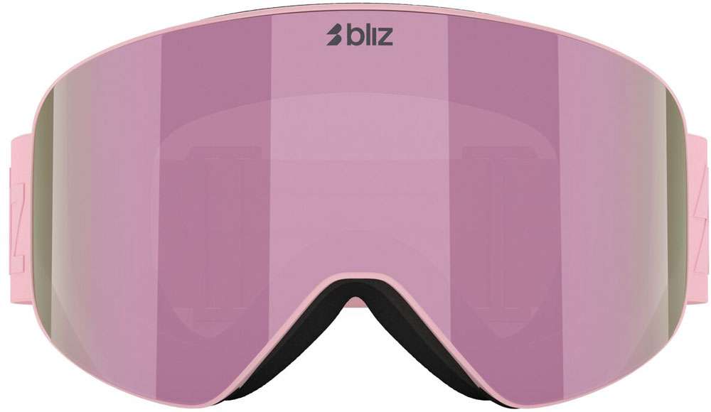 Maschera da sci multiuso Bliz flow brown w pink