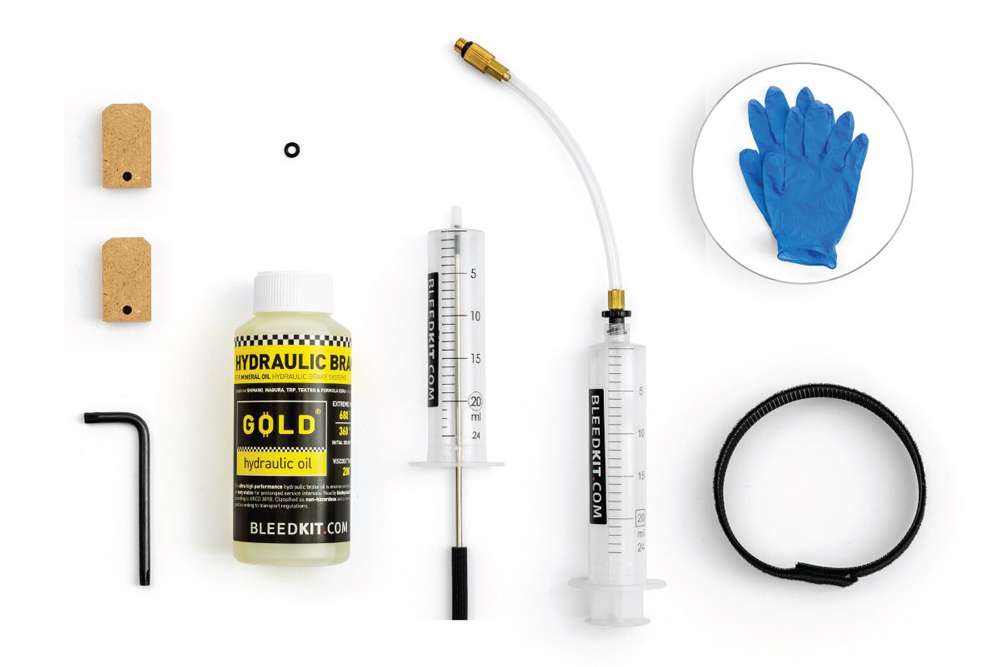 Kit spurgo entlüftungskit premium gold per freni magura + olio minerale