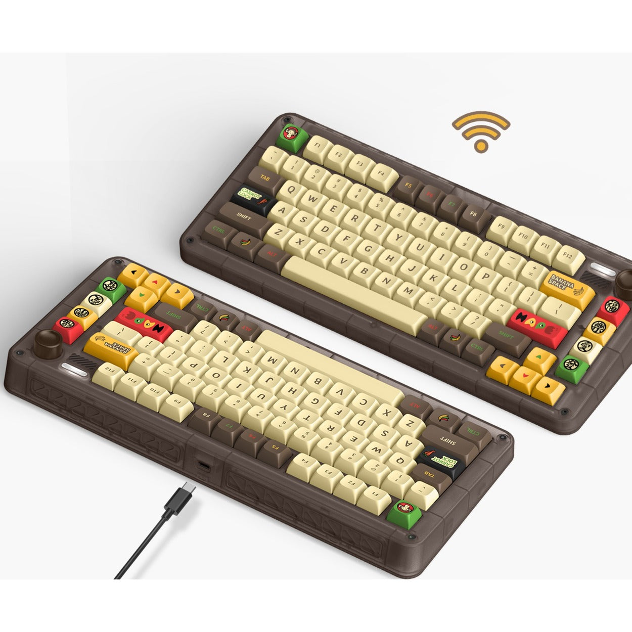 Iqunix ZX75 tastiera meccanica wireless happy scimmia
