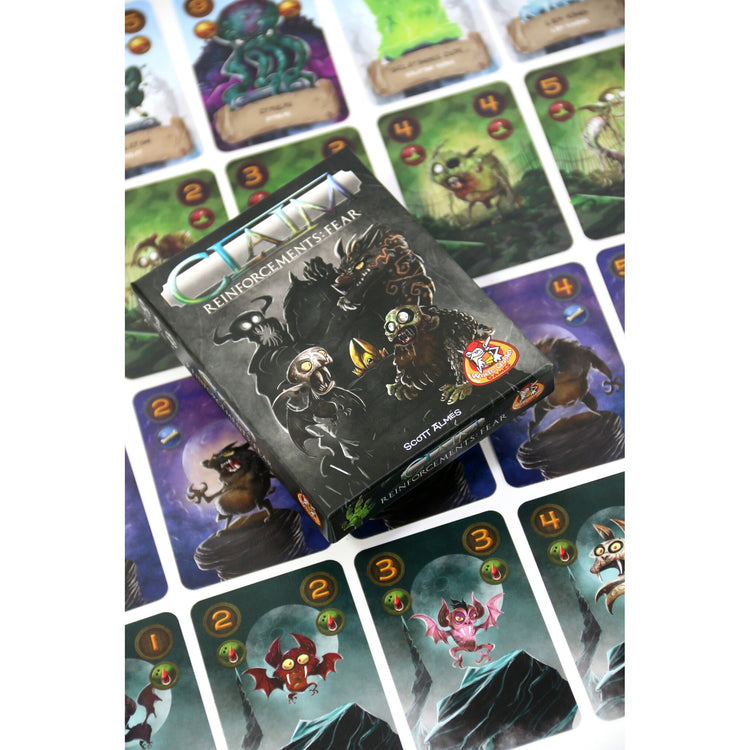 White goblin games claim reinforcements: fear kaartspel (nederlands, uitbreiding, 2 spelers, 25 minuten, vanaf 10 jaar)
