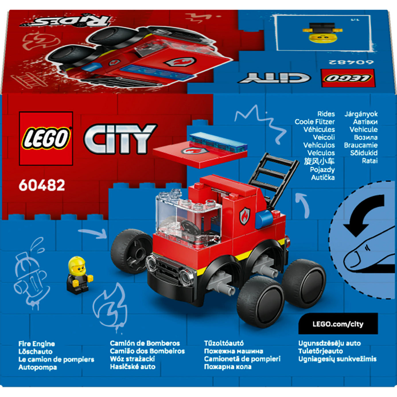 Lego City Brick Rides 60482 veicoli camion dei pompieri | 2 pezzi