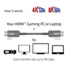 Cavo AOC certificato HDMI Club 3D ad altissima velocità (nero, 15 metri, 4K 120Hz 8K 60Hz, unidirezionale)