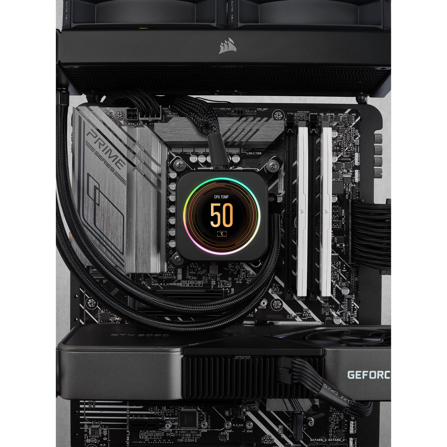 Corsair Vengeance RGB 32 GB DDR5-6000 (2x 16 GB) RAM (negro, cmh32gx5m2d6000z38, xmp, expo)