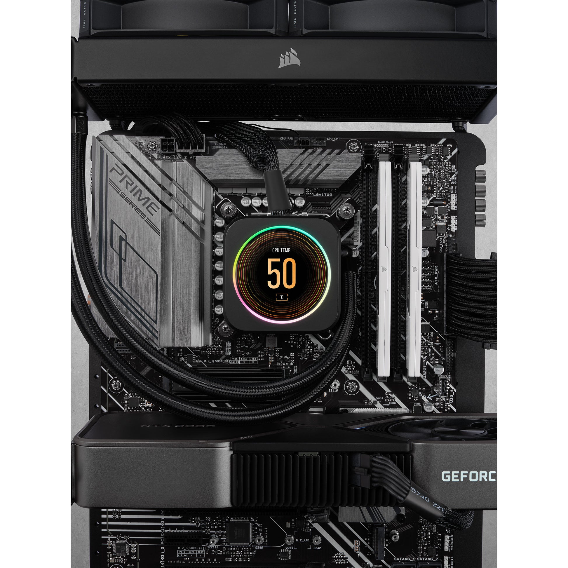 Corsair Vengeance RGB 32 GB DDR5-6000 (2x 16 GB) RAM (negro, cmh32gx5m2d6000z38, xmp, expo)
