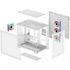 Custodia midi tower Deepcool CG530 4f (bianco | 2x USB-A | 1x USB-C | RGB | vetro temperato)