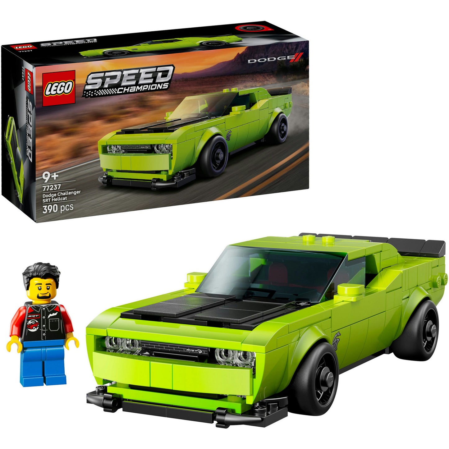 LEGO Speed ​​Champions 77237 Dodge Challenger Srt Hellcat Sports Car