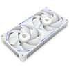 Nzxt performance fan f280x rgb case fans (wit, 2 stuks, 280 x 140 x 30 mm, pwm)