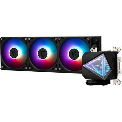 MSI Mag CoreLiquid i360 Refrigeración por agua (negro, conector de ventilador PWM de 4 pines)