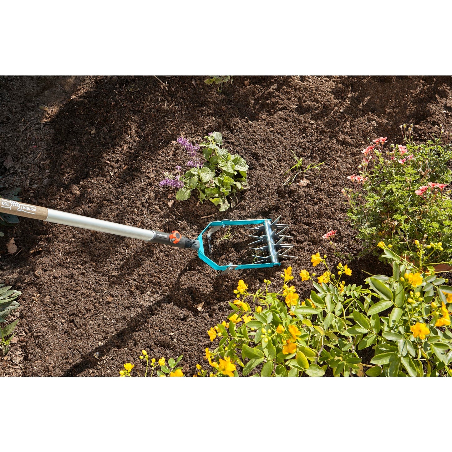 Gardena combisystem sterfrees met wiedmes schoffel (turquoise, 3195-20)