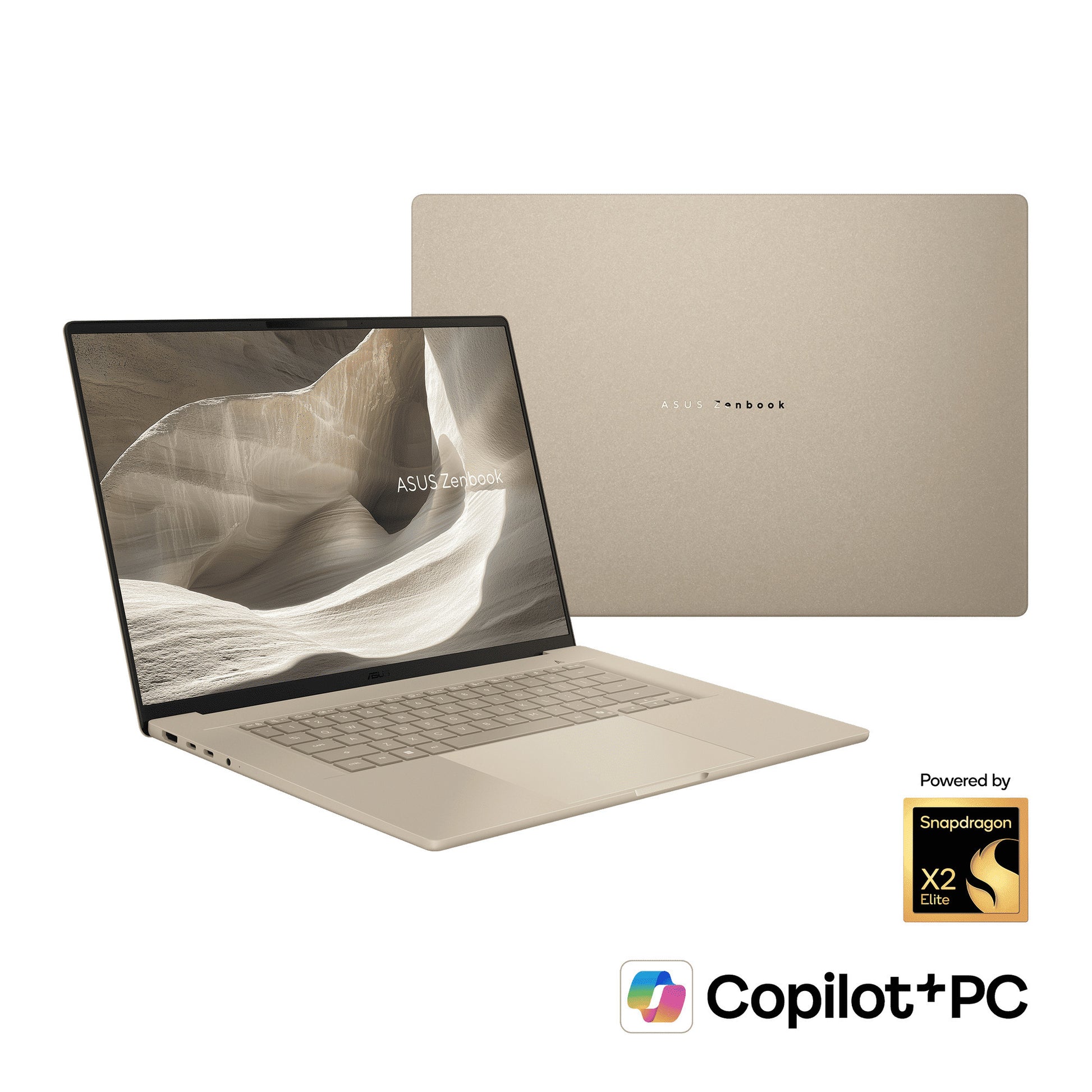 Portátil Asus zenbook a16 ux3607oa-sq013w 16 copiloto+ (beige | snapdragon x2e-94-100 | qualcomm adreno | 48 GB | 1 TB SSD | OLED)
