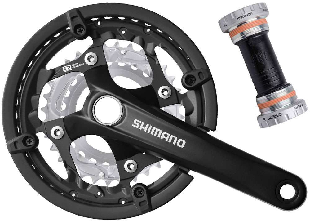 Guarnitura Shimano trekking fc-t551 3x10 velocità 170mm 44x34x24z con ksr