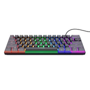 Trust gxt 867 acira 60% mini mechanisch gaming toetsenbord (zwart, us lay-out (qwerty), outemu red, 60%, rgb) - afbeelding 2