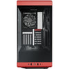 Hyte y40 midi tower behuizing (rood zwart | 2x usb-a | 1x usb-c | tempered glass)