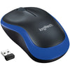Mouse wireless Logitech m185 (blu, vendita al dettaglio)