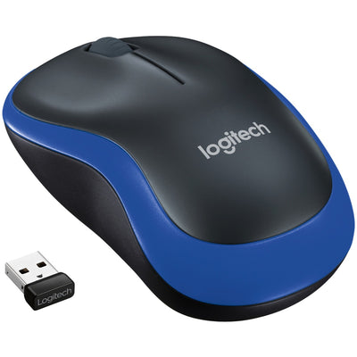 Mouse wireless Logitech m185 (blu, vendita al dettaglio)