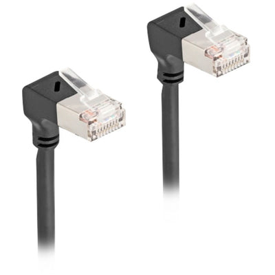Delock RJ45 Cable de red Cat.6A S FTP Slim 90 ° hacia abajo