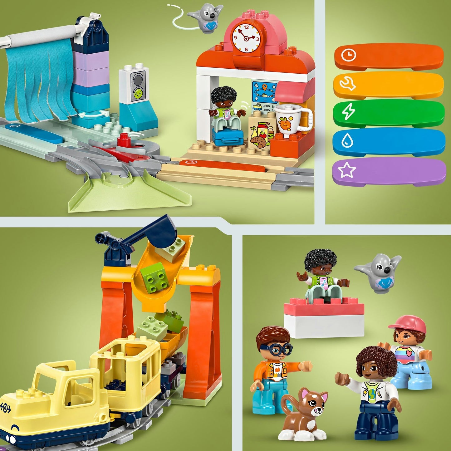 LEGO LEGO DUPLO CITTÀ 10428 BRIMP TRENORE DI CONTRATTO INTERACTIVO