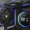 Nzxt f140x rgb ventilador de caja (negro, 140 x 140 x 30 mm, pwm)