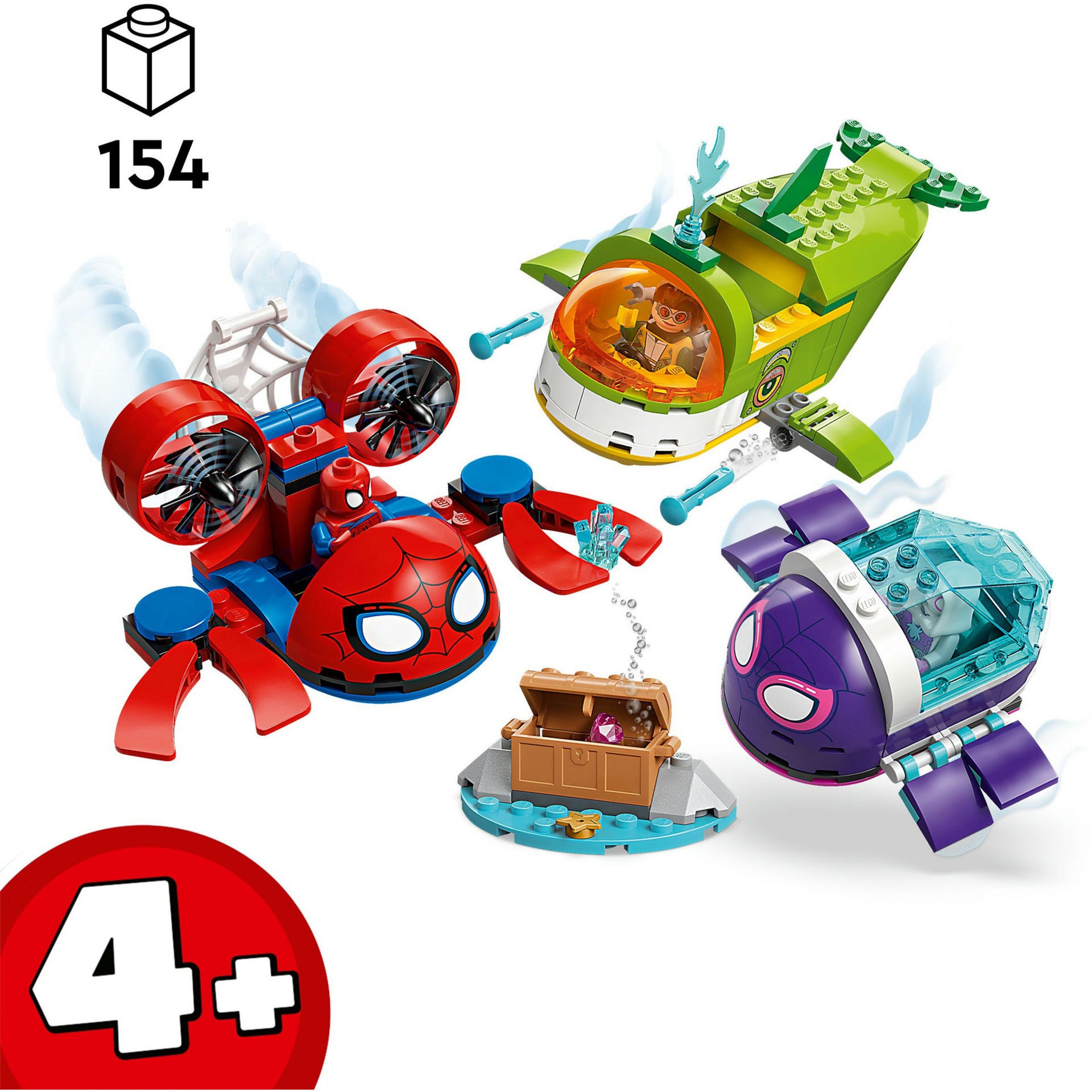Lego marvel 11207 spidey: vehículos submarinos