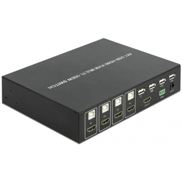 DELOCK KVM 4-in-1 Multiview Switch 4x HDMI con USB
