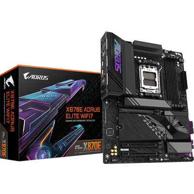 Gigabyte gigabyte x870e a élite wifi7, Atx, AMD AM5, x870, 4x ddr5, usb4, 2,5 gBe, wi-fi 7, pcie 5.0