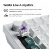 Keychron q0 he qmk teclado numérico inalámbrico personalizado teclado numérico mecánico rgb (negro, diseño estadounidense (qwerty), nebulosa magnética de doble riel gateron, intercambio en caliente, rgb, teclas pbt de doble disparo)
