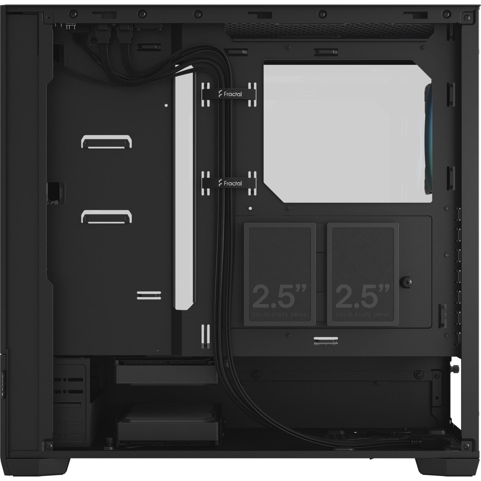 Diseño fractal Pop Air RGB Black TG Clear Tint