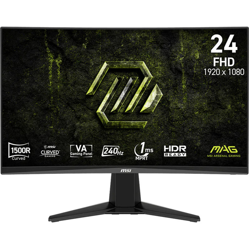 Monitor da gioco curvo Msi mag 245c x24 23,6 (nero, 2x HDMI, porta display, 240 Hz)