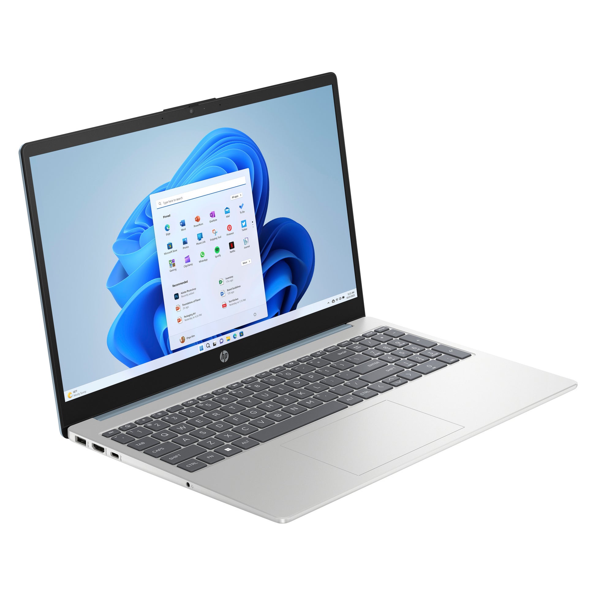 Laptop Hp 15-fd1251ndx 15.6 (blu argento | core 5 120u | grafica Intel | 8 GB | SSD da 512 GB)